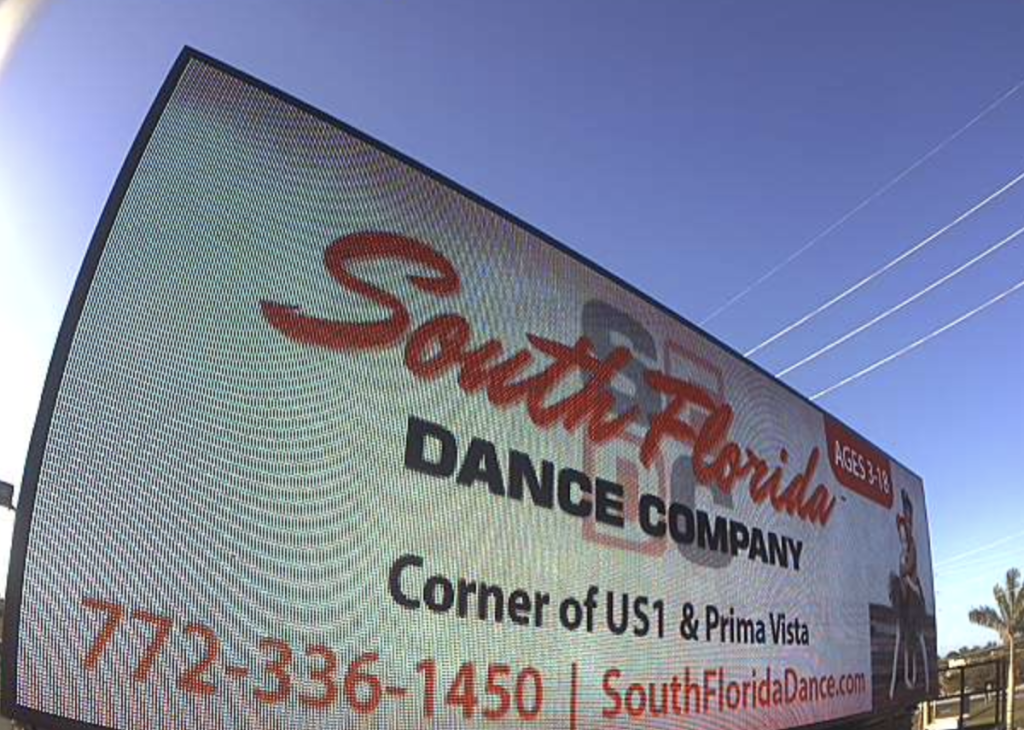 digital billboard for south florida dance company