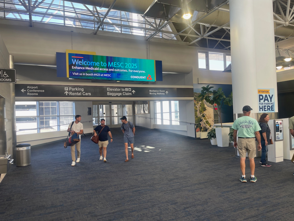 A digital airport add 