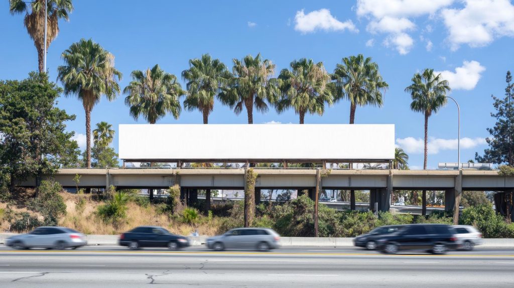 A picture of a highway large format billboard for startups.