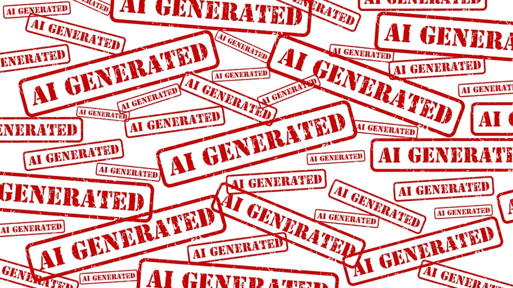 AI-generated content stamps illustrate the growing need for consumer trust and AI through transparency and content disclosure. 